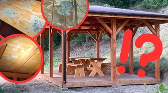 Świeżo postawiona altana już zniszczona. Burmistrz mówi dość!