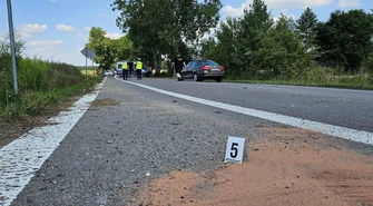 Wypadek z udziałem sarny w Kole. Motocyklista w szpitalu