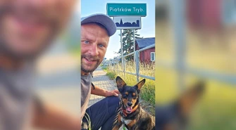 Idzie przez Polskę dla chorego 23-latka. Na trasie także Piotrków