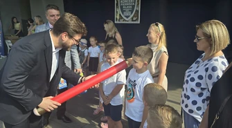 Ślubowanie pierwszaków w piotrkowskim amfiteatrze