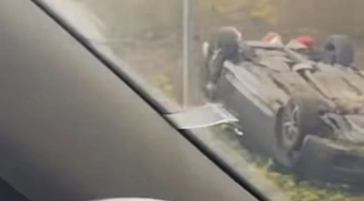 Dachowanie na D742. 60 latek stracił panowanie