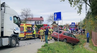 Pijany kierowca Audi spowodował wypadek w Siomkach. Miał ponad promil! ZDJĘCIA