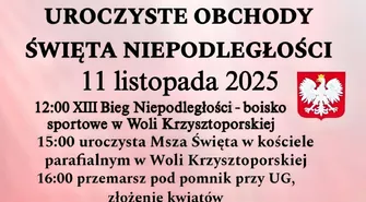 Wola Krzysztoporska. Uroczyste obchody Święta Niepodległości