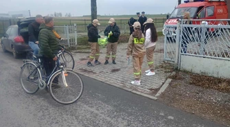  Rozdawali odblaski w Święto Niepodległości