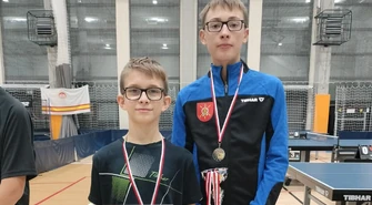 Sukces Alana i Marcina – wicemistrzostwo Łódzkiego w tenisie stołowym