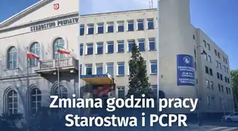 Zmiana godzin pracy Starostwa Powiatowego w Piotrkowie Trybunalskim