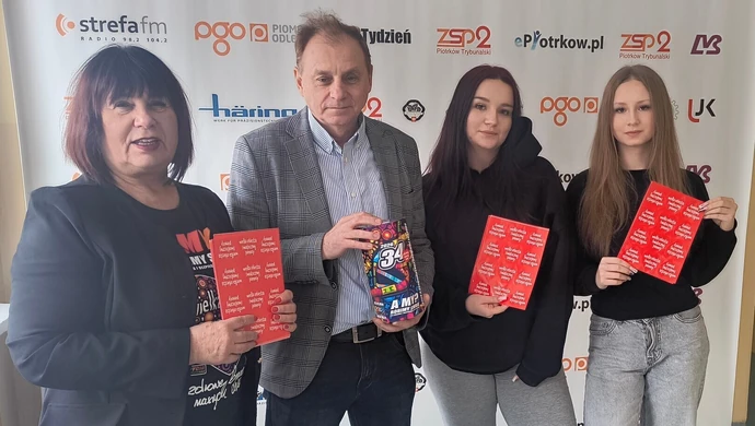 Zespół Szkół Ponadpodstawowych nr 2 w Piotrkowie włączył się w akcję WOŚP