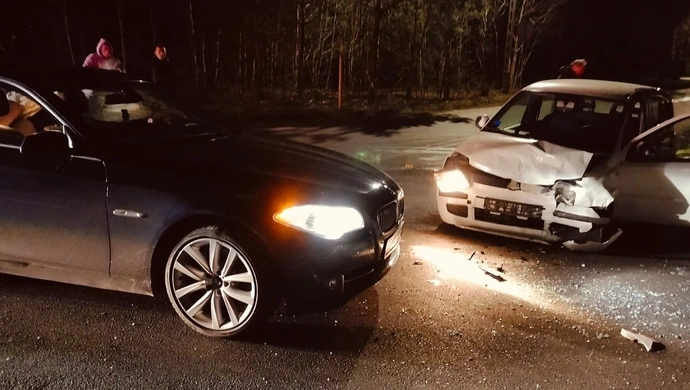 Groźny wypadek na DK91. 62-latek trafił do szpitala