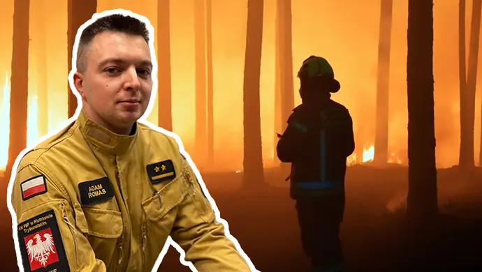 Strażak z Piotrkowa rusza na pomoc strażakom walczącym z pożarem na Lubelszczyźnie