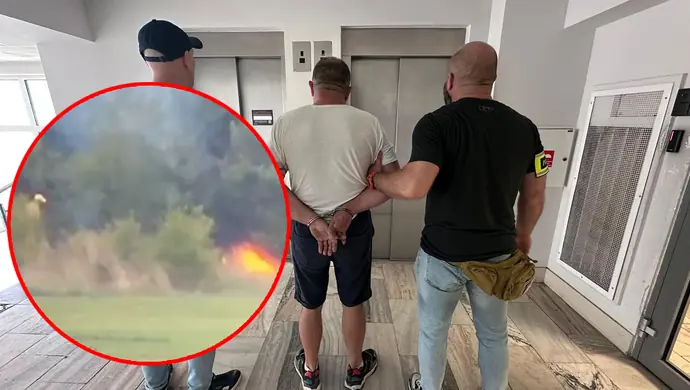 Zatrzymany za podpalenie lasu – szybka akcja służb zapobiegła tragedii