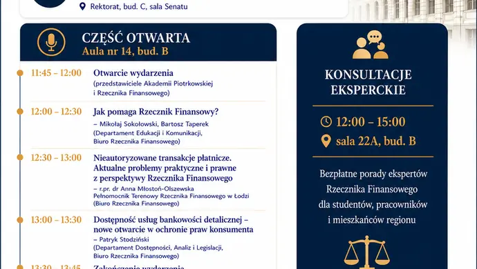 Dzień Rzecznika Finansowego w Akademii Piotrkowskiej