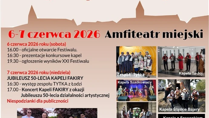 Już 6 i 7 czerwca zapraszamy na XXI Ogólnopolski Festiwal Folkloru Miejskiego