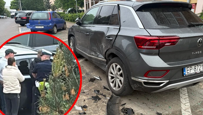 Pijany kierowca staranował cztery auta na Daniłowskiego. Został zatrzymany