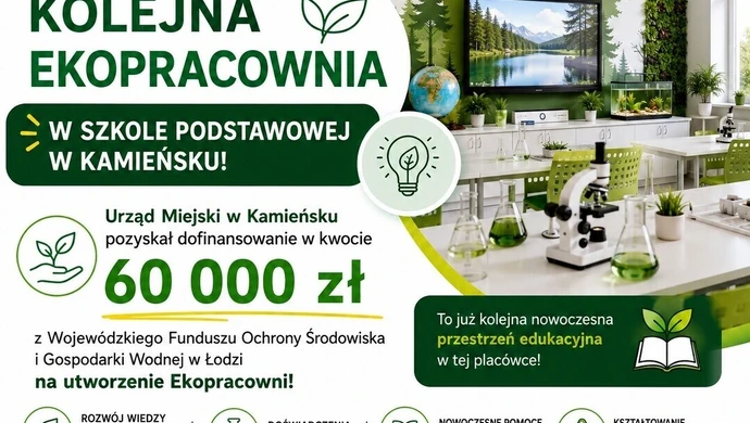 Pieniądze na utworzenie Ekopracowni w Kamieńsku