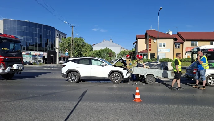 Wypadek na Armii Krajowej. Rozszczelniła się butla z gazem