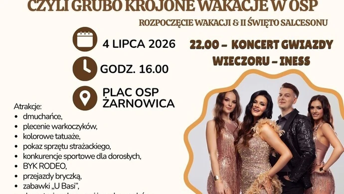 Wielkie rozpoczęcie wakacji w Żarnowicy już 4 lipca