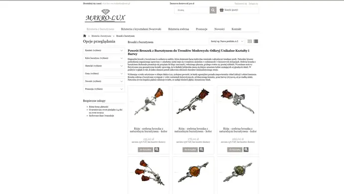 Broszki z bursztynem w nowoczesnej modzie - inspiracje dla kobiet w każdym wieku