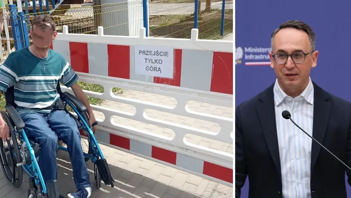„Jak osoba na wózku ma dostać się do miasta?”. Zamknięty przejazd pokazują problem przy dworcu PKP.  Minister zapowiada przetarg