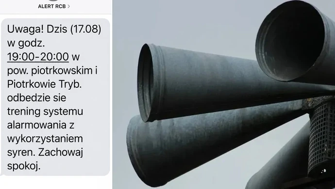 Alert RCB zapowiadał syreny w Piotrkowie. Dlaczego mieszkańcy ich nie usłyszeli?