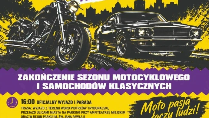 Pożegnanie Lata w Piotrkowie. Motocykle, klasyczne auta i koncert Dezertera