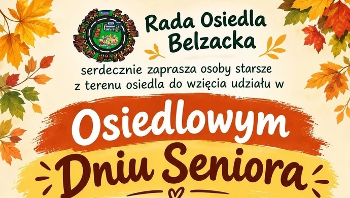 Seniorzy spotkają się na Belzackiej. Rada Osiedla zaprasza na wyjątkowe popołudnie