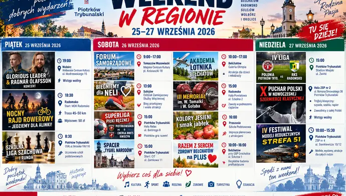 Weekend pełen wydarzeń w Piotrkowie i regionie. Sprawdź, co będzie się działo
