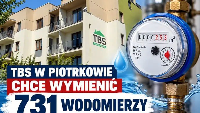   731 nowych wodomierzy w mieszkaniach TBS w Piotrkowie. Będą zdalnie odczytywane