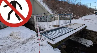 Niebezpieczny mostek na Budkach zamknięty do 7 stycznia 