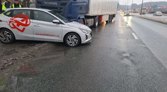 TIR zderzył się z osobówką na Sulejowskiej