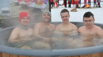 Walentynkowe morsowanie z OSiRem w Piotrkowie 