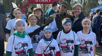 Uczniowie z Łęk Szlacheckich pobiegli w hołdzie Żołnierzom Wyklętym