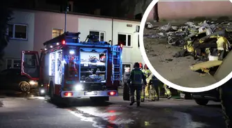 Płonęło mieszkanie przy Pasażu Rudowskiego w Piotrkowie