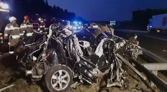 Koszmarny wypadek na A1 pod Piotrkowem. Autostrada zablokowana, kierowca w ciężkim stanie