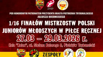1/16 finału MP juniorów młodszych piłki ręcznej w Piotrkowie 