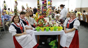 Wielkanocne palmy i koszyki królowały w Krzyżanowie