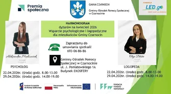 Bezpłatne wsparcie dla mieszkańców gminy Czarnocin