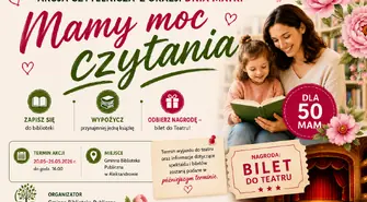 „Mamy moc czytania” – wyjątkowa akcja Gminy Aleksandrów z okazji Dnia Matki