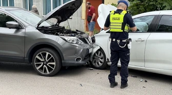 Czołówka w Moszczenicy. Jedna osoba trafiła do szpitala
