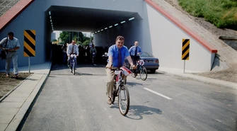 Szampan, rowery i wielka ulewa. Tak powstawał tunel na trasie W-Z w Piotrkowie
