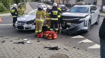 Groźne w Łęcznie. Omoda zderzyła się z Volkswagenem
