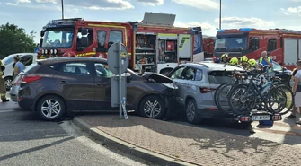 Kolejny wypadek na DK12. Ranni roczne dziecko i sześciolatek