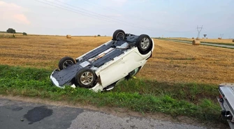 W Rękoraju dachowała Toyota. Lądował śmigłowiec LPR