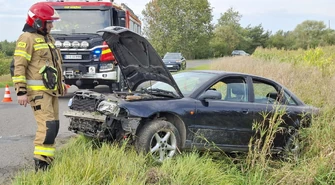 Dachowała Audi z prawie trzema promilami alkoholu