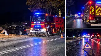 Zderzenie dwóch samochodów na DK12 w Korytnicy