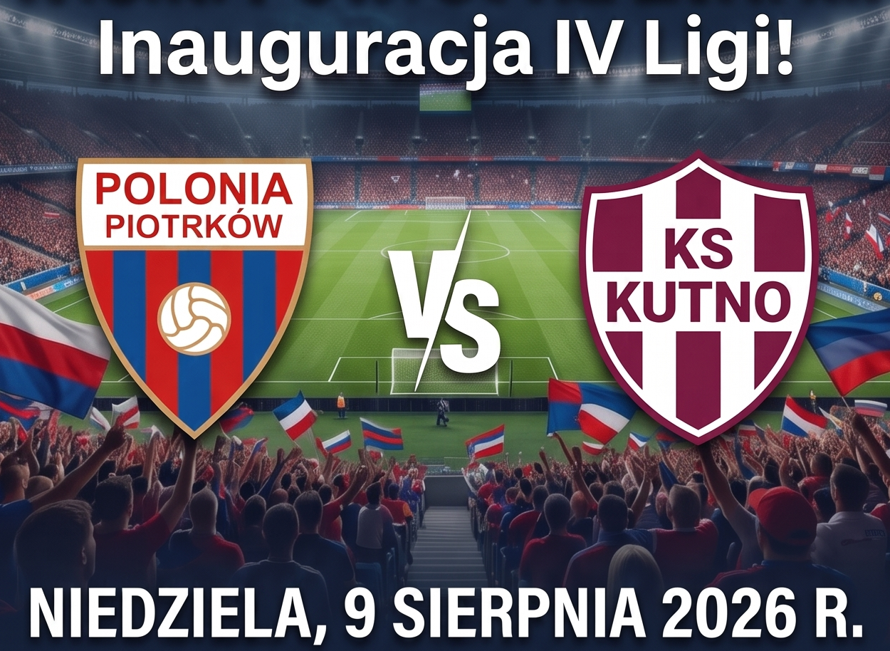 Niedziela: PKS Polonia Piotrków Trybunalski - KS Kutno, g. 16:00, Stadion Miejski "Polonia" w Piotrkowie Trybunalskim - ul. Reagana 12
