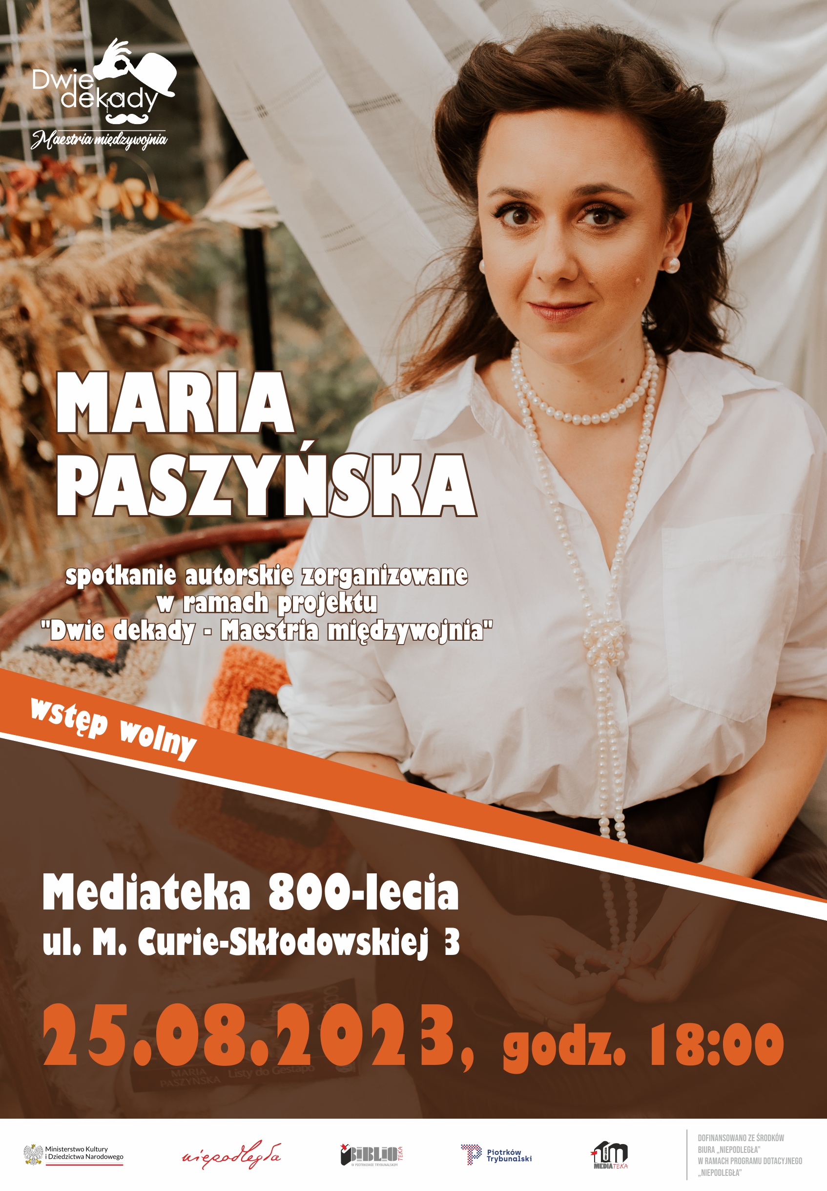 Maria Paszyska / Spotkanie autorskie w Mediatece 800-lecia w Piotrkowie Trybunalskim