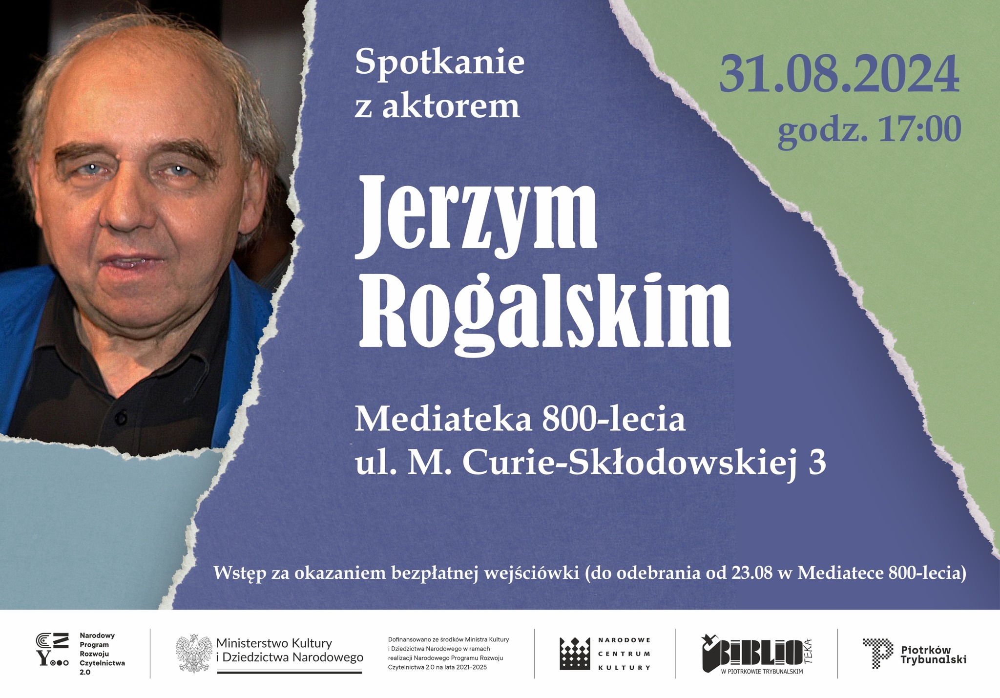 Spotkanie z Jerzym Rogalskim w Mediatece 800-lecia